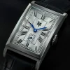 Montre LIP femme analogique, bracelet cuir noir