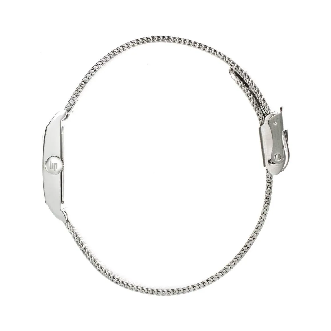 Montre LIP femme analogique, bracelet métal argent