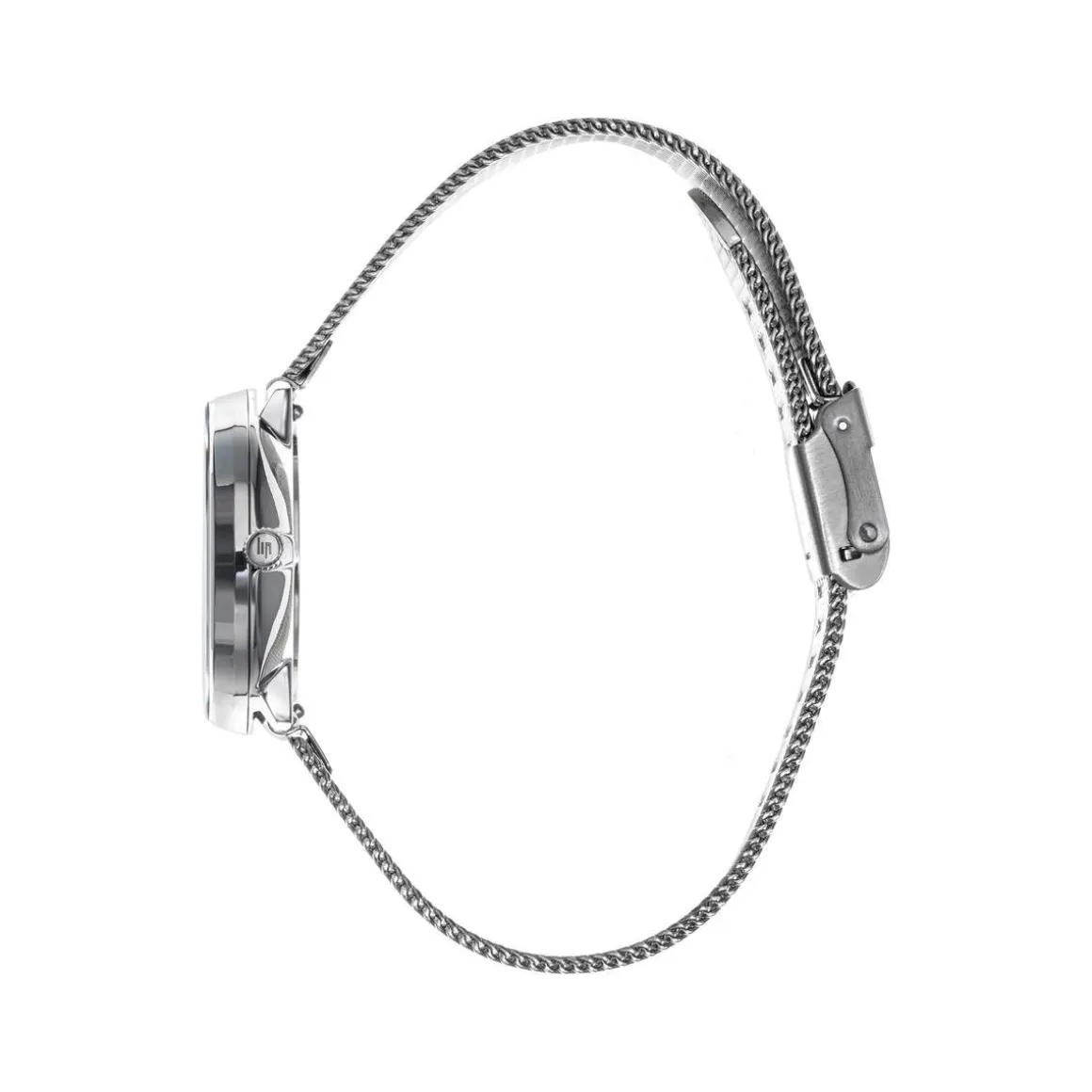 Montre LIP femme analogique, bracelet métal argent