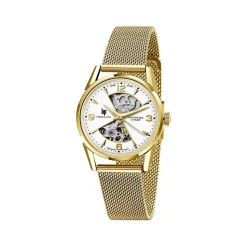 Montre Lip femme automatique métal doré