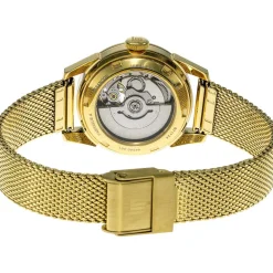 Montre LIP femme automatique, bracelet métal doré