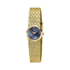 Montre LIP femme bracelet métal doré