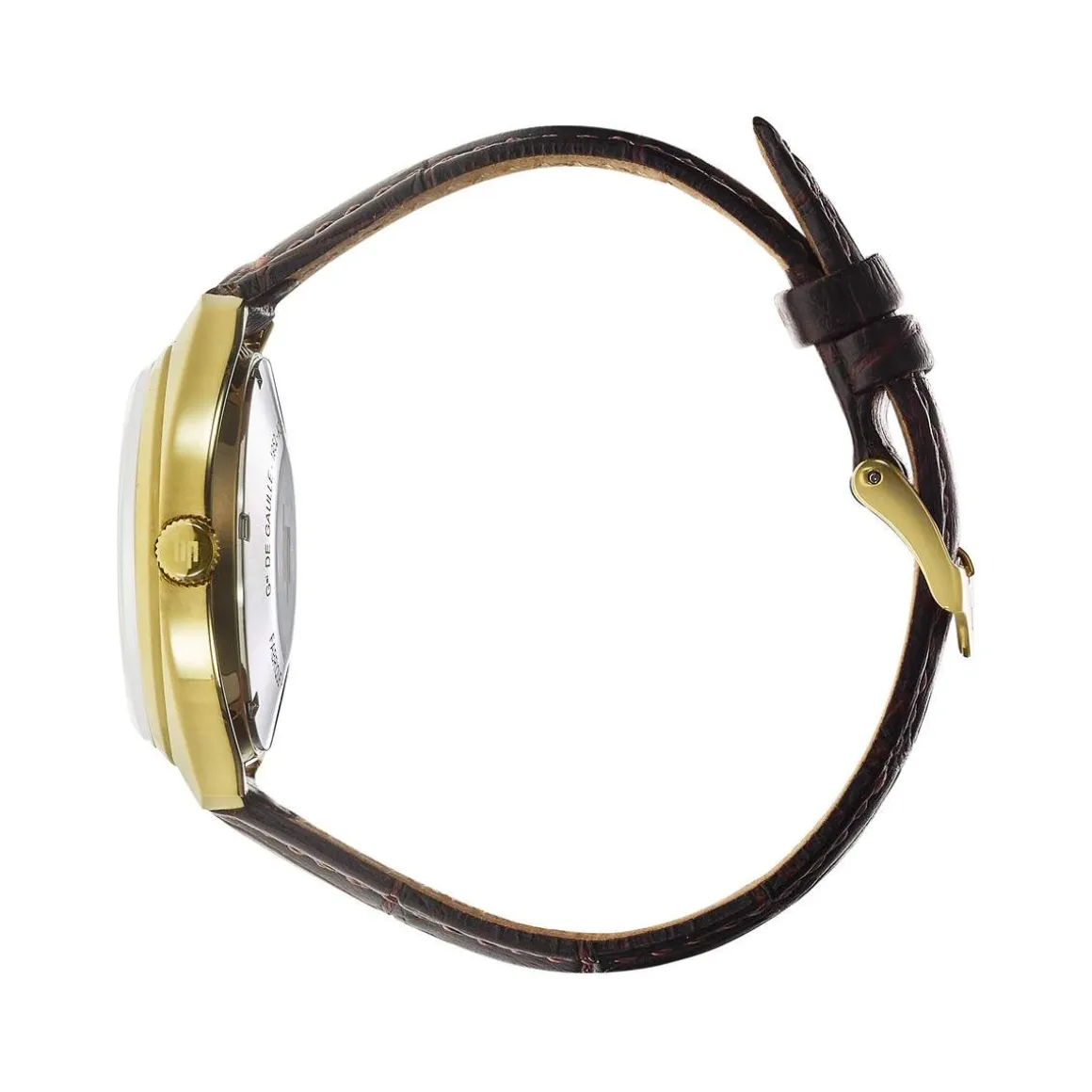 Montre LIP Général de Gaulle acier bracelet cuir
