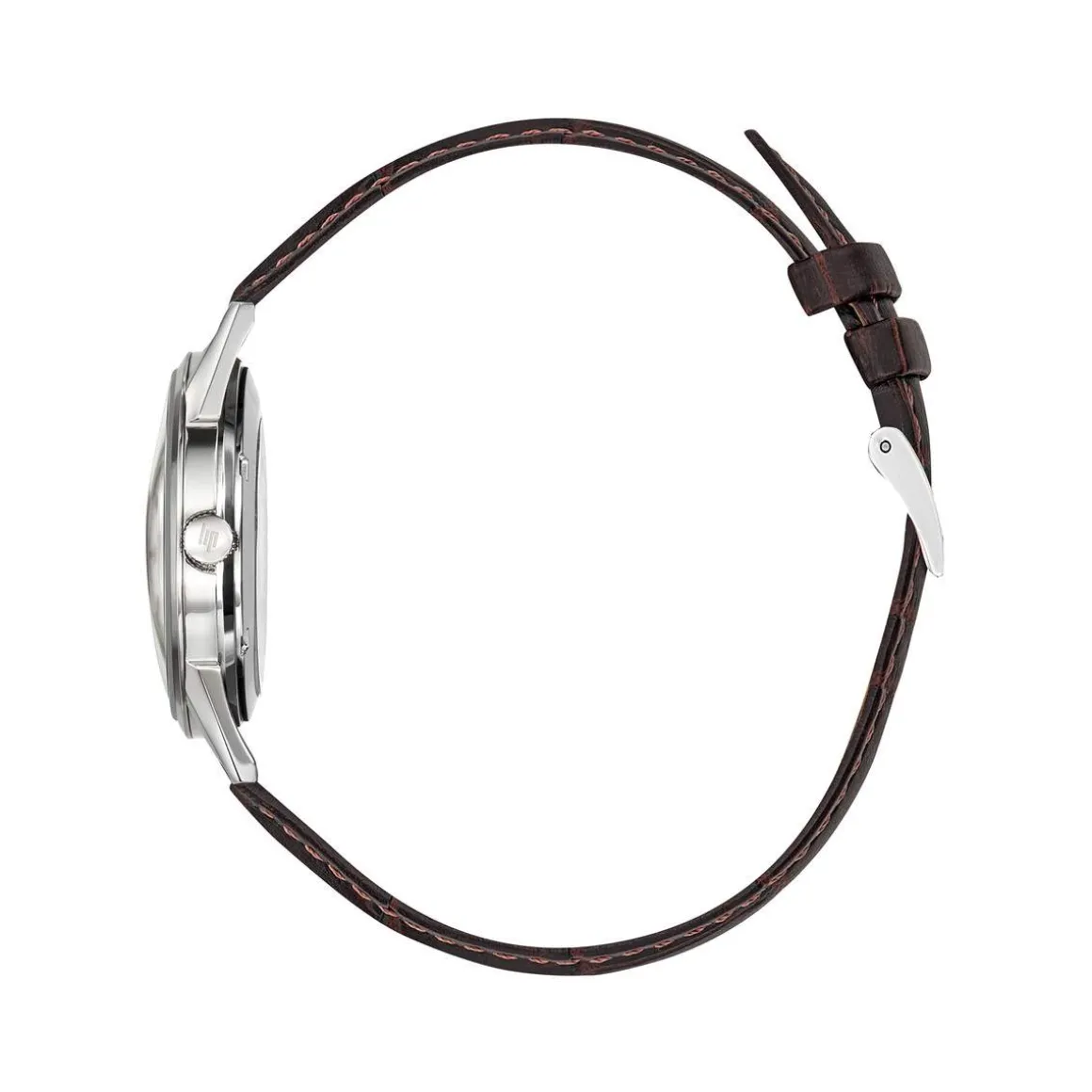 Montre Lip Himalaya homme acier bracelet cuir