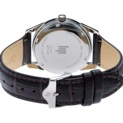 Montre Lip Himalaya homme acier bracelet cuir