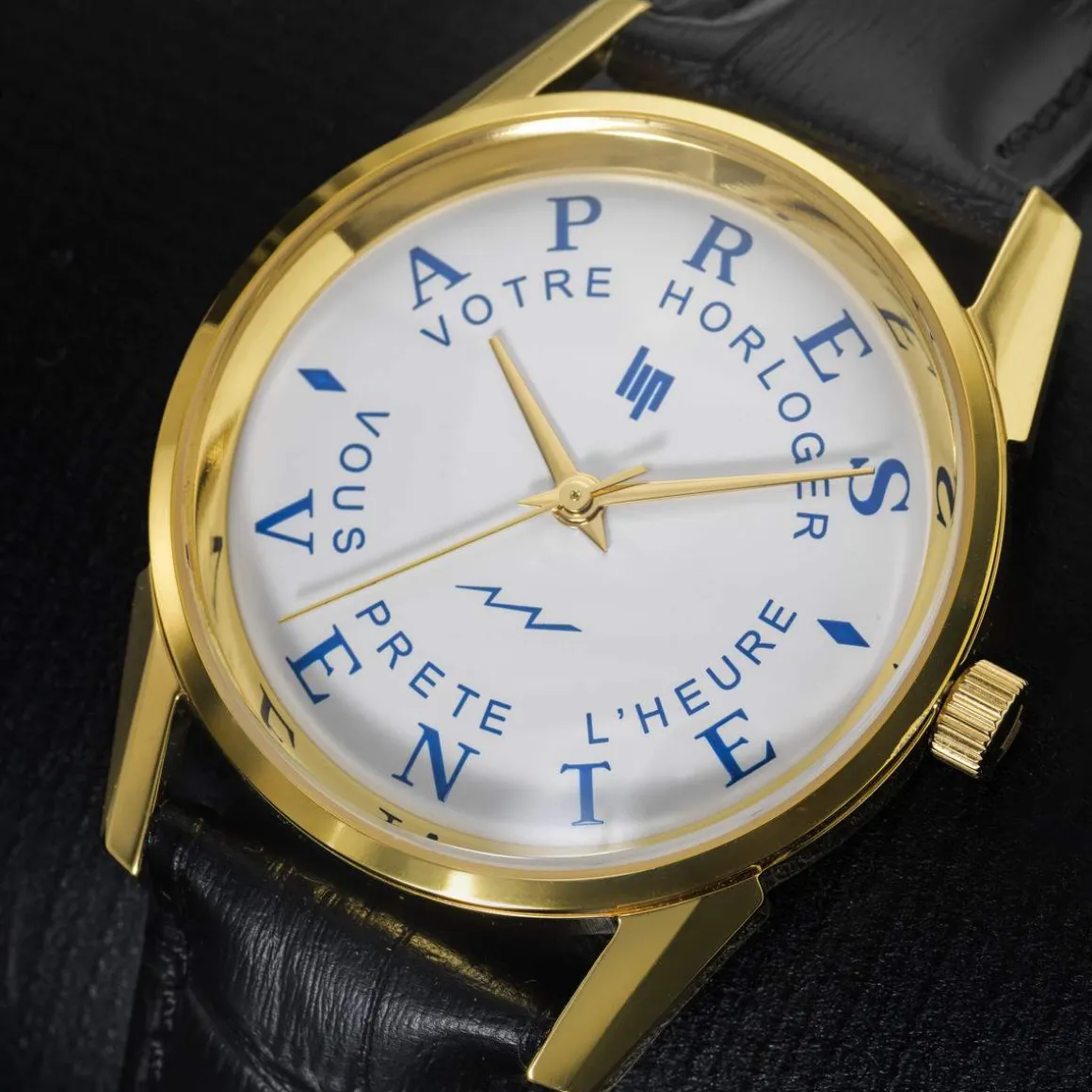 Montre Lip Himalaya homme acier bracelet cuir marron