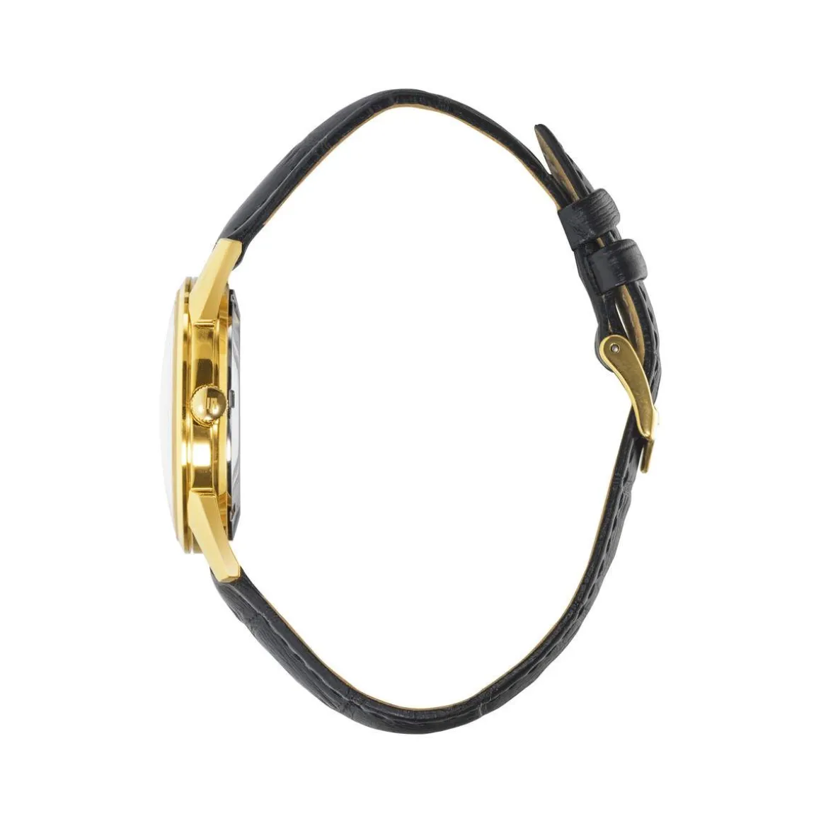 Montre Lip Himalaya homme acier bracelet cuir marron