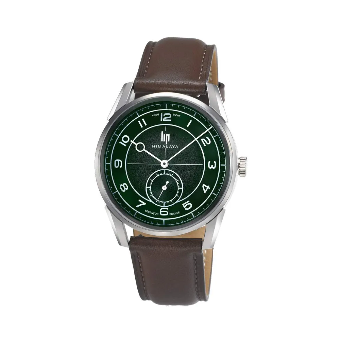 Montre LIP Himalaya homme bracelet cuir marron