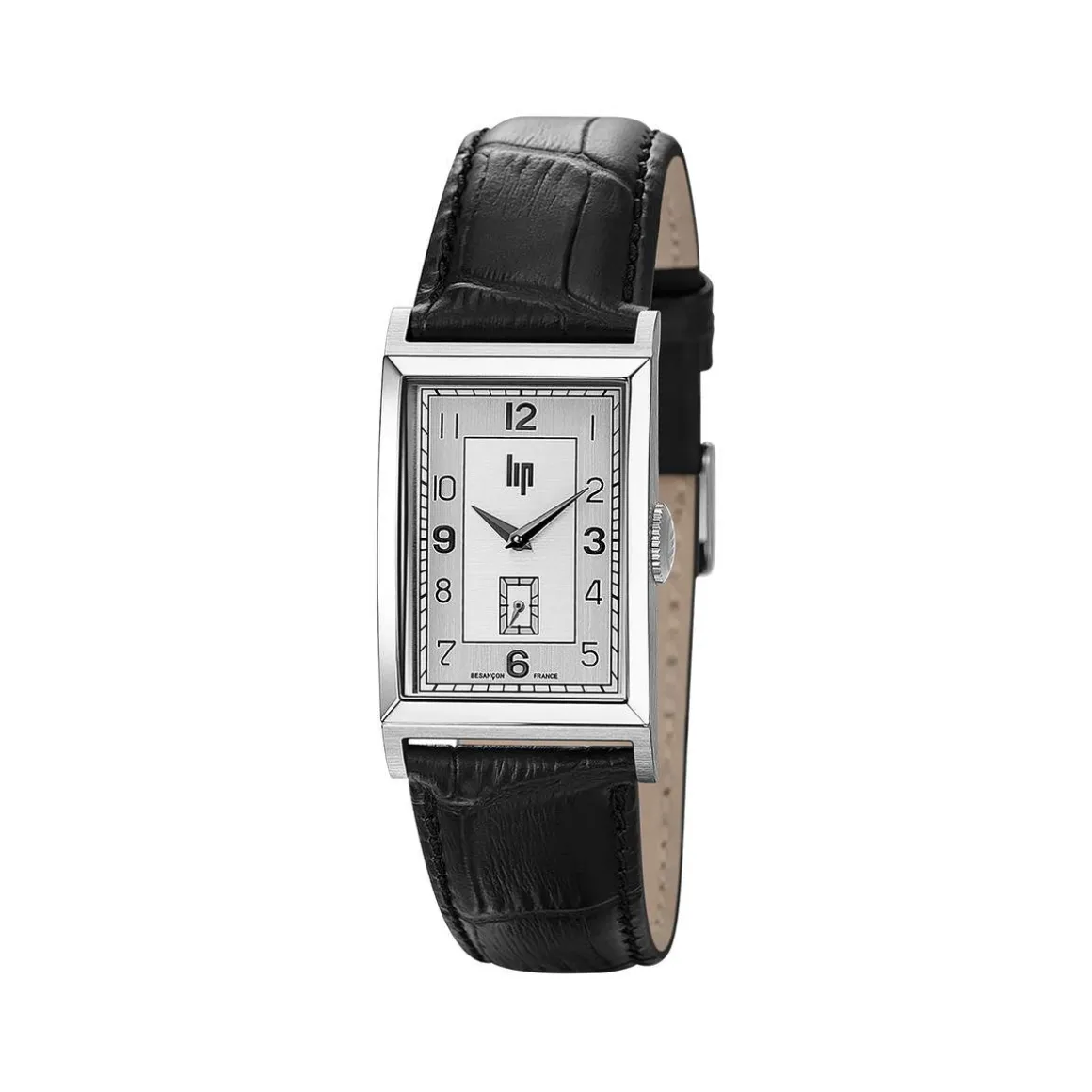 Montre Lip homme acier bracelet cuir