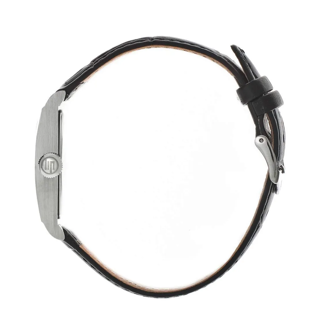 Montre Lip homme acier bracelet cuir