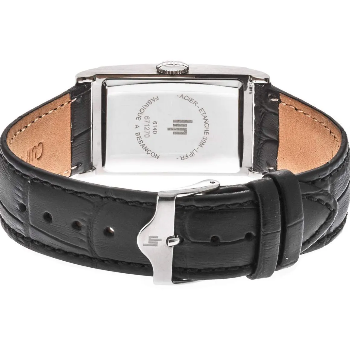 Montre Lip homme acier bracelet cuir