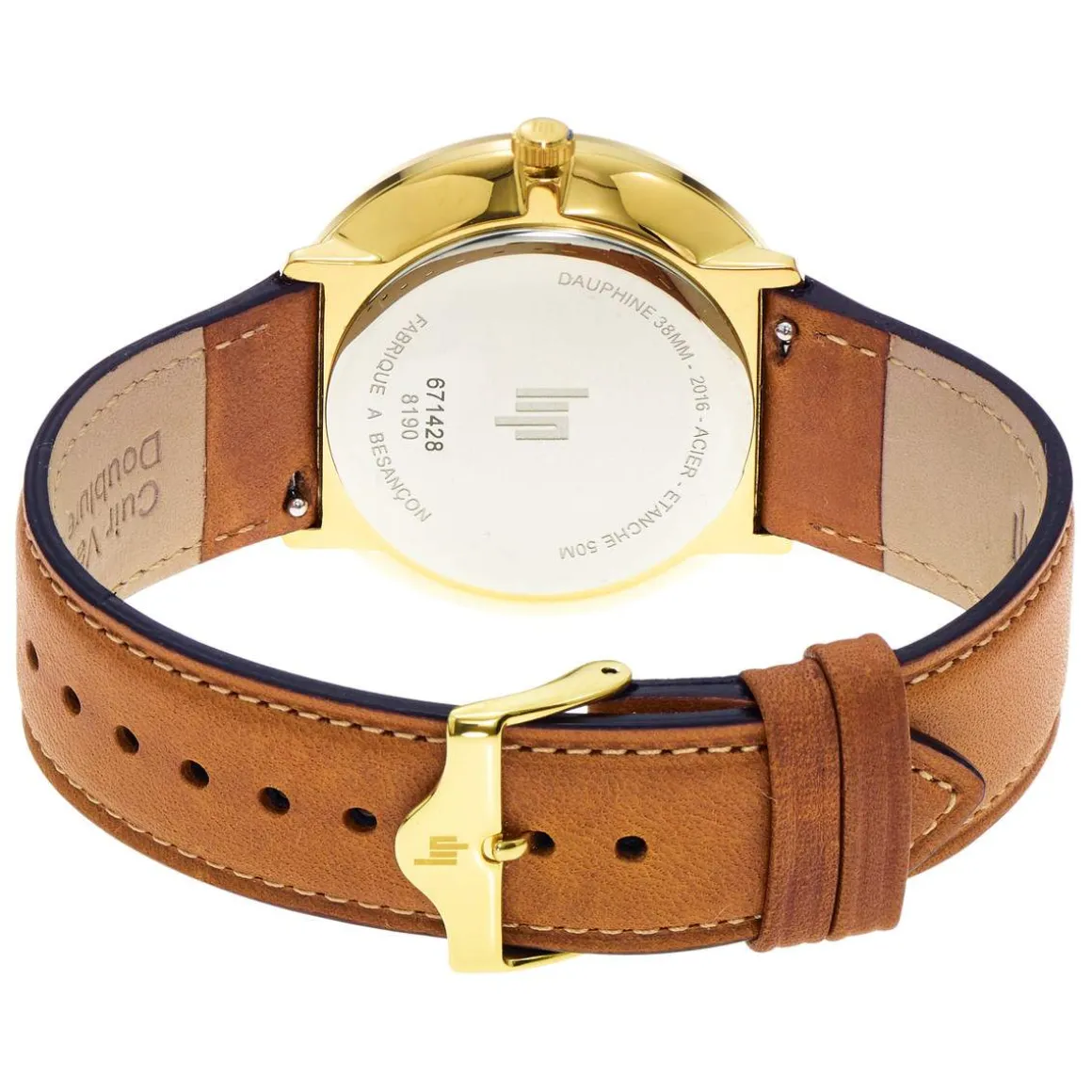 Montre Lip homme acier cuir