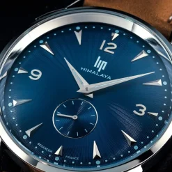Montre Lip homme acier cuir marron