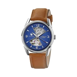Montre Lip homme acier cuir marron