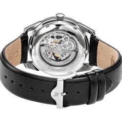 Montre Lip homme acier cuir noir