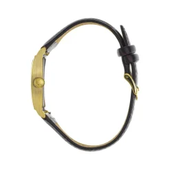 Montre LIP homme analogique, bracelet cuir marron