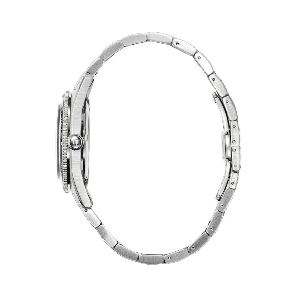 Montre LIP homme automatique, bracelet métal argent
