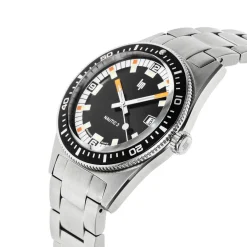 Montre LIP homme automatique, bracelet métal argent