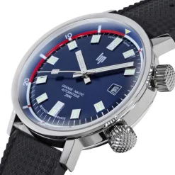 Montre Lip homme automatique acier caoutchouc noir