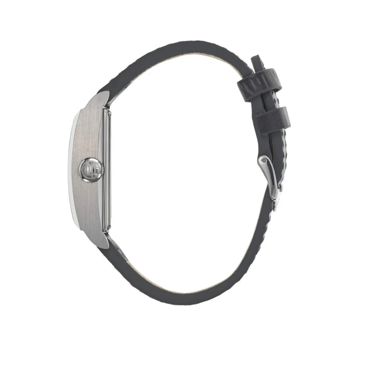 Montre Lip homme automatique acier bracelet cuir gris