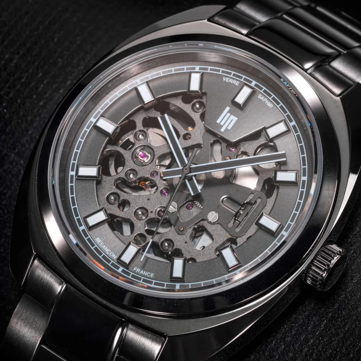 Montre Lip homme automatique acier bracelet métal