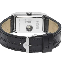Montre LIP homme automatique, bracelet cuir noir