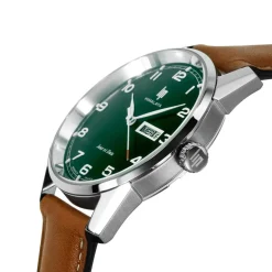 Montre LIP homme bracelet cuir marron