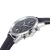 Montre Lip homme chronographe acier cuir noir