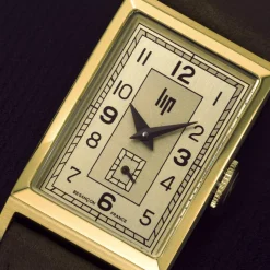 Montre Lip homme cuir acier doré