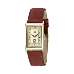 Montre Lip homme cuir acier doré