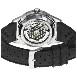 Montre LIP MANUFACTURE nautic 666 mixte automatique, bracelet silicone noir