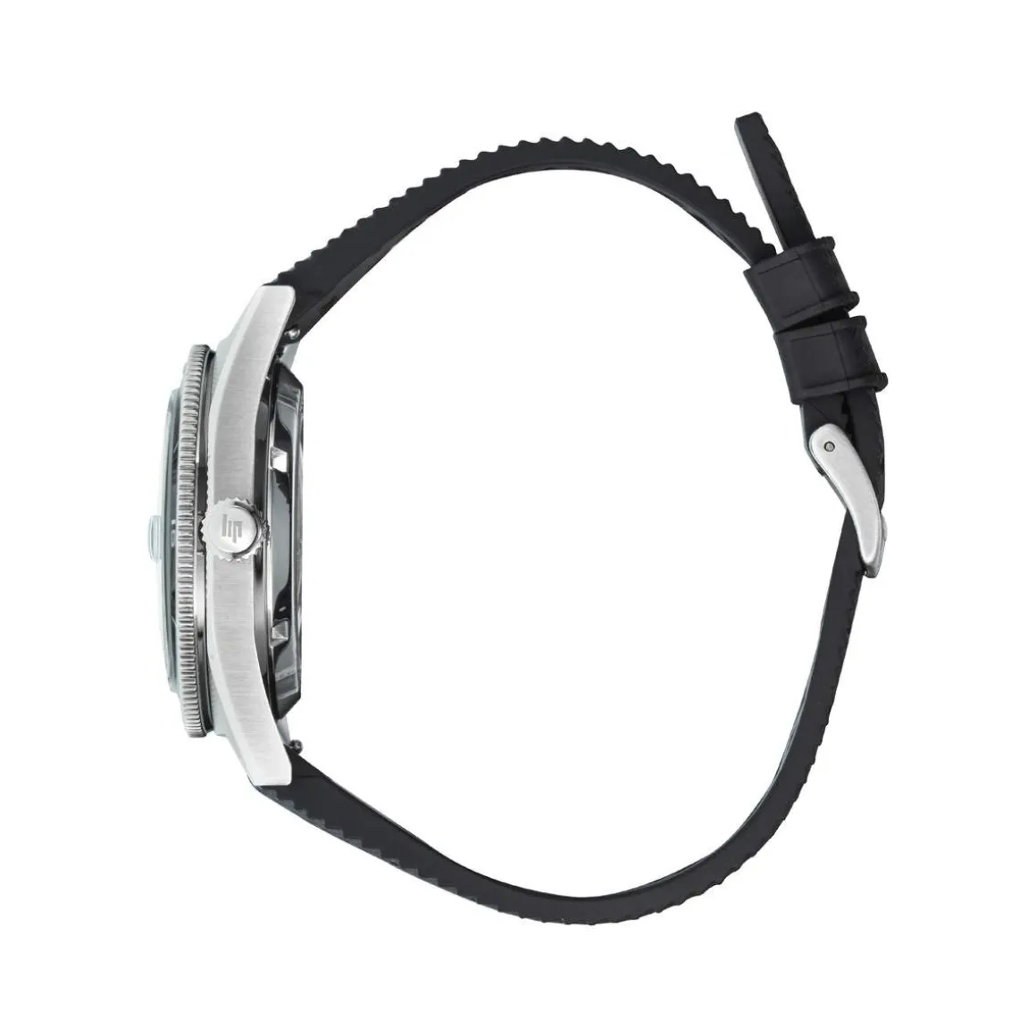 Montre LIP MANUFACTURE nautic 666 mixte automatique, bracelet silicone noir