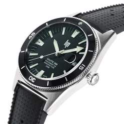 Montre LIP MANUFACTURE nautic 666 mixte automatique, bracelet silicone noir