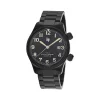 Montre LIP MANUFACTURE type 14 homme automatique, bracelet acier inoxydable noir