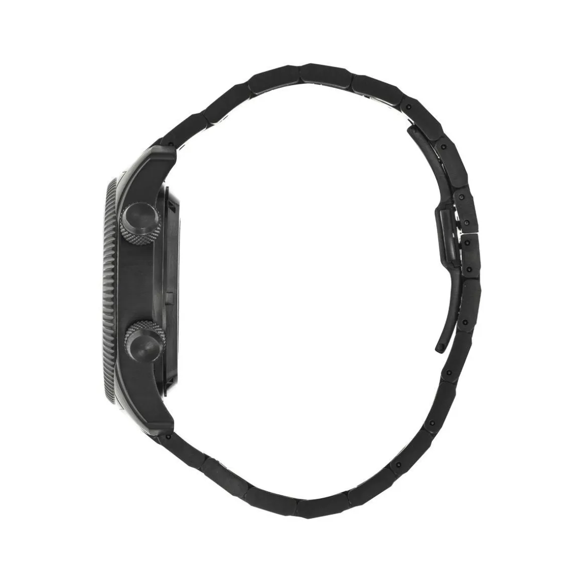 Montre LIP MANUFACTURE type 14 homme automatique, bracelet acier inoxydable noir