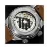 Montre LIP MANUFACTURE type 14 homme automatique, bracelet cuir beige