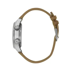 Montre LIP MANUFACTURE type 14 homme automatique, bracelet cuir beige