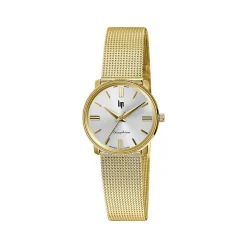 Montre Lip mixte acier doré