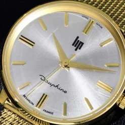 Montre Lip mixte acier doré