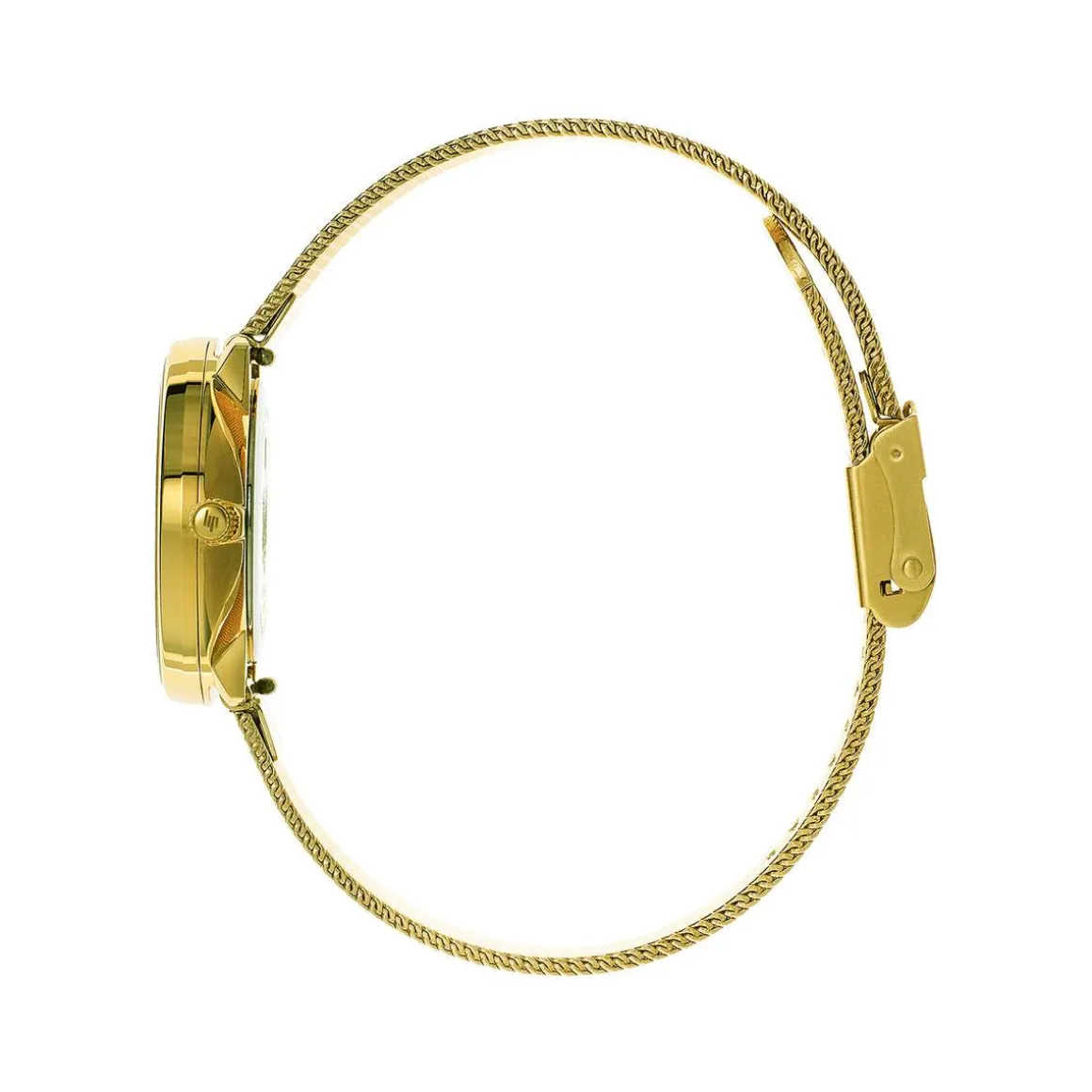 Montre Lip mixte acier doré