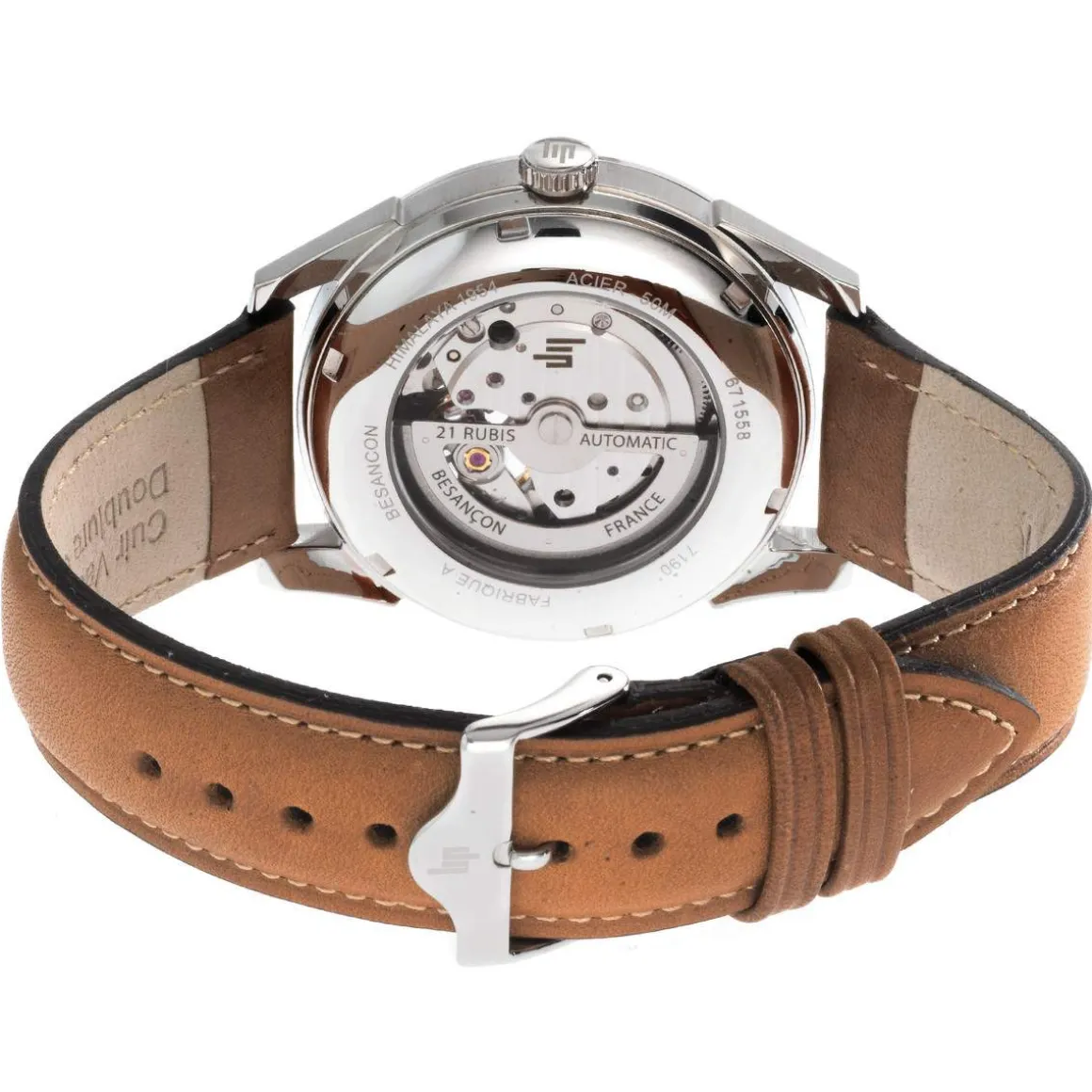 Montre Lip mixte automatique acier cuir