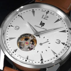 Montre Lip mixte automatique acier cuir