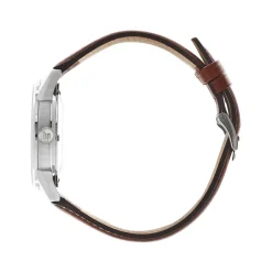 Montre Lip mixte squelette automatique acier cuir
