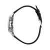 Montre LIP Rallye Chrono homme acier bracelet cuir noir