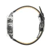 Montre Lip Rallye homme automatique acier bracelet cuir noir