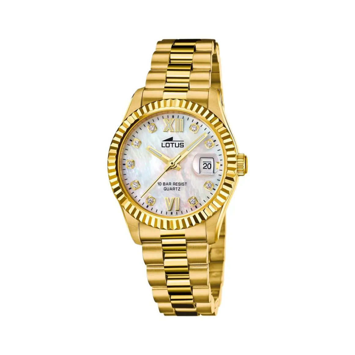 Montre LOTUS Freedom femme bracelet acier doré