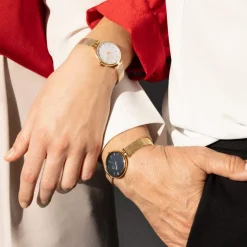 Montre MATY femme bracelet acier inoxydable doré