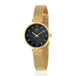 Montre MATY femme bracelet acier inoxydable doré