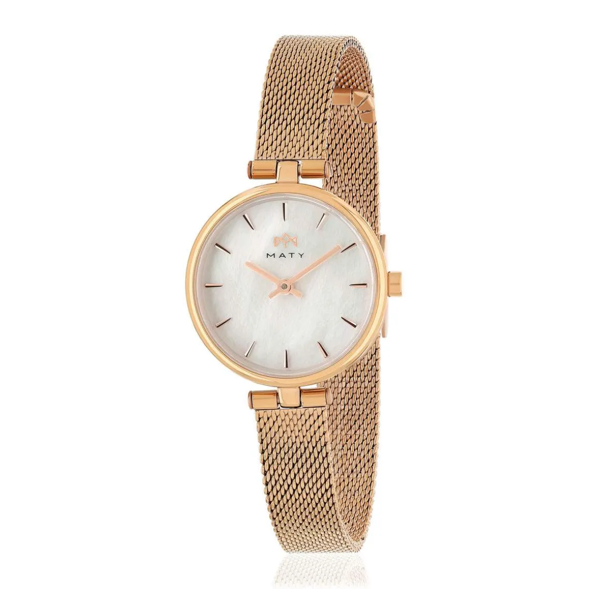 Montre MATY femme bracelet acier inoxydable rose