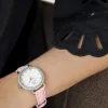 Montre MATY femme bracelet cuir rose